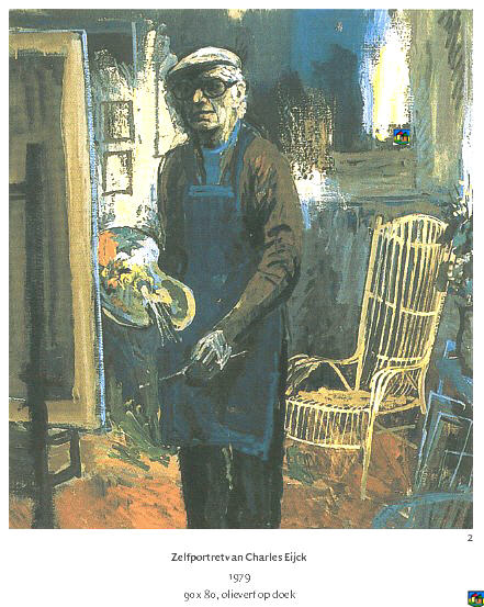 Zelfportret van Charles Eijck